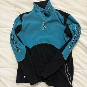 Ski-doo Racing Blue and Black Half-Zip Pullover